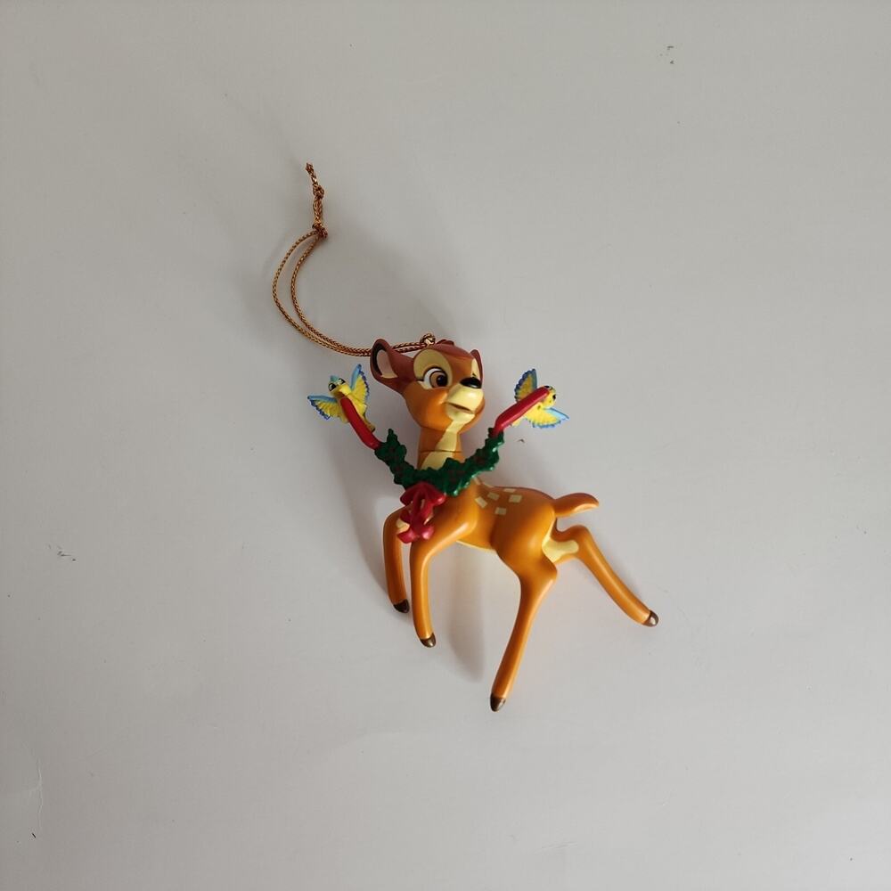 Vtg Disney Grolier Christmas Magic Bambi Ornament 26231 120